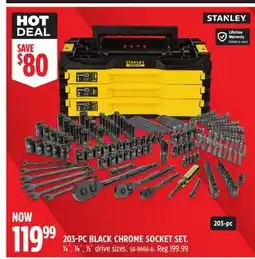 Canadian Tire 203-PC BLACK CHROME SOCKET SET offer