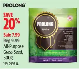 Canadian Tire Prolong All-Purpose Grass Seed offer