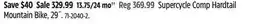 Canadian Tire Supercycle Comp Hardtail Mountain Bike, 29˝ offer