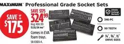 Canadian Tire Maximum Professional Grade Socket Sets offer