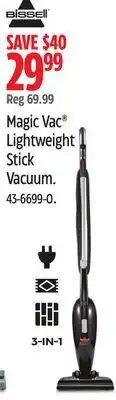Canadian Tire Bissell Magic Vac Lightweight Stick Vacuum offer