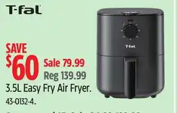 Canadian Tire T-fal 3.5L Easy Fry Air Fryer offer