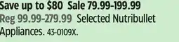Canadian Tire Selected Nutribullet Appliances offer