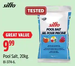 Canadian Tire Sifto Pool Salt, 20kg offer