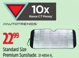 Canadian Tire Autotrends Standard Size Premium Sunshade offer