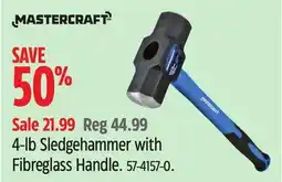Canadian Tire MASTERCRAFT 4-lb Sledgehammer with Fibreglass Handle offer