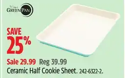 Canadian Tire Green Pan Ceramic Half Cookie Sheet offer