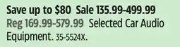 Canadian Tire KENWOOD Selected Car Audio Equipment offer