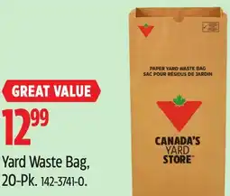 Canadian Tire Yard Waste Bag, 20-Pk offer