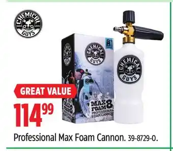 Canadian Tire Chemical Guys Professional Max Foam Cannon offer