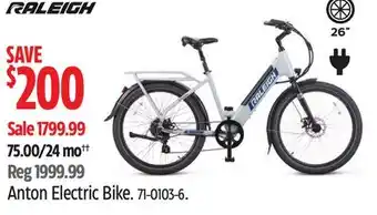 Canadian Tire RALEIGH Anton Electric Bike offer