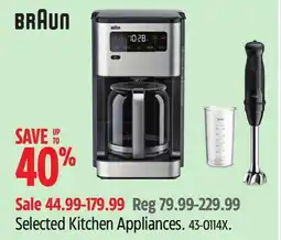 Canadian Tire Braun Selected Kitchen Appliances offer