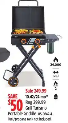 Canadian Tire Master Chef Grill Turismo Portable Griddle offer