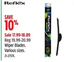 Canadian Tire Reflex Wiper Blades offer