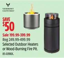 Canadian Tire Vermont Castings Selected Outdoor Heaters or Wood-Burning Fire Pit offer