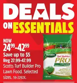 Canadian Tire Scotts Turf Builder Pro Lawn Food offer