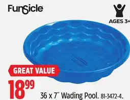 Canadian Tire Funsicle 36 x 7˝ Wading Pool offer