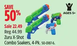 Canadian Tire ZURU X-Shot Typhoon Thunder & Stealth Soaker Water Blasters Set, Kids' Toy, Age 5+, 4-pk offer