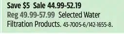 Canadian Tire Brita Selected Water Filtration Products offer