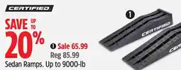Canadian Tire Certified Sedan Ramps. Up to 9000-lb capacity offer
