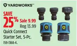 Canadian Tire Yardworks Quick Connect Starter Set, 5-Pc offer