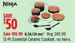 Canadian Tire 12-Pc Essential Ceramic Cookset offer