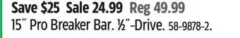 Canadian Tire Stanley 15˝ Pro Breaker Bar offer