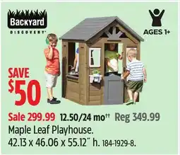 Canadian Tire Backyard Discovery Maple Leaf Playhouse offer