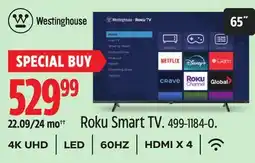Canadian Tire Westinghouse Roku Smart TV offer