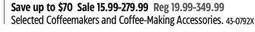Canadian Tire DeLonghi Selected Coffeemakers and Coffee-Making Accessories offer