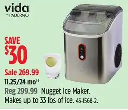 Canadian Tire Vida by PADERNO Nugget Ice Maker offer