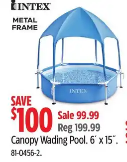 Canadian Tire Intex Canopy Wading Pool offer