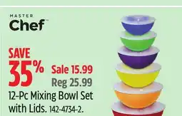 Canadian Tire MASTER Chef Plastic Mixing Bowl Set with Lids offer