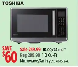 Canadian Tire 1.0 Cu-Ft Microwave/Air Fryer offer