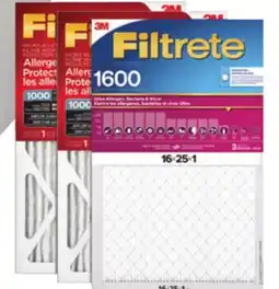 Canadian Tire 3M Filtrete Furnace Filters, 3-Pk. 2 micro, 1 ultra offer