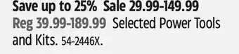 Canadian Tire Selected Power Tools and Kits offer
