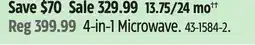 Canadian Tire 4-in-1 Microwave offer