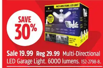Canadian Tire Multi-Directional LED Garage Light offer