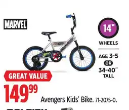 Canadian Tire MARVEL Avengers Kids' Bike offer