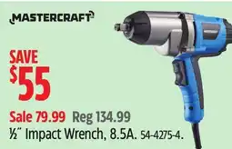 Canadian Tire Mastercraft 1⁄2˝ Impact Wrench, 8.5A offer