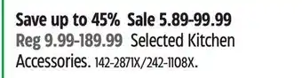 Canadian Tire Selected Kitchen Accessories offer