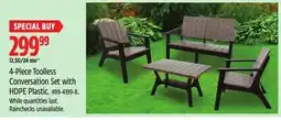 Canadian Tire 4-Piece Toolless Conversation Set with HDPE Plastic offer