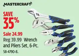 Canadian Tire Mastercraft Wrench and Pliers Set, 6-Pc offer