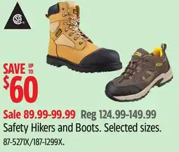Canadian Tire Stanley Safety Hikers and Boots offer