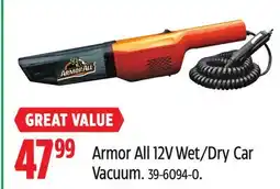 Canadian Tire Armor All 12V Wet/Dry Car Vacuum offer