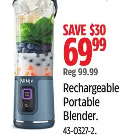 Canadian Tire Rechargeable Portable Blender offer