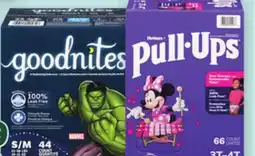 Proxim HUGGIES PULL-UPS, GOODNITES Selected training pants offer