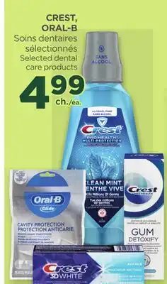 Proxim CREST, ORAL-B Selected dental care products offer