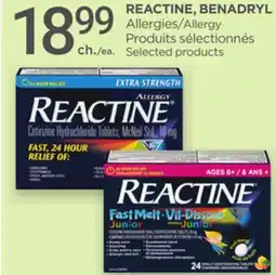 Proxim REACTINE, BENADRYL offer