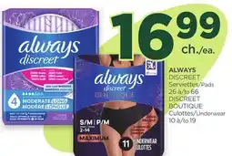 Proxim ALWAYS DISCREET BOUTIQUE Underwear 10 to 19 offer